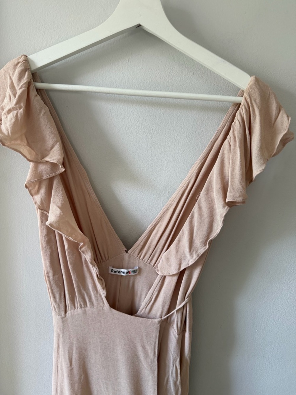 Reformation Peppermint Gown Champagne - Picture 5 of 8